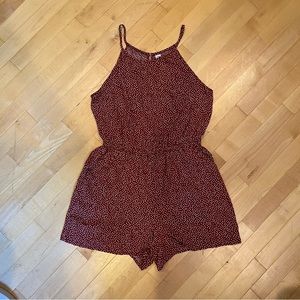 Old Navy Red Dotted Romper
